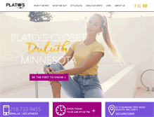 Tablet Screenshot of platosclosetduluth.com